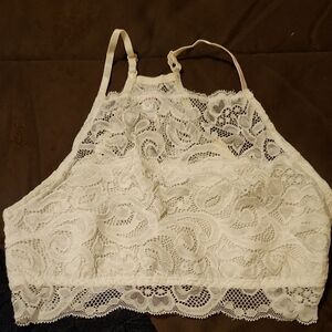 Set Of 2 Scalloped Lace Bralettes / Tops - NWT